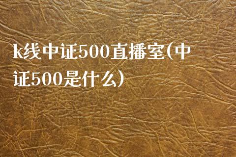 k线中证500直播室(中证500是什么)_https://www.fshengfa.com_非农直播间_第1张