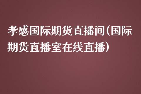 孝感国际期货直播间(国际期货直播室在线直播)_https://www.fshengfa.com_非农直播间_第1张