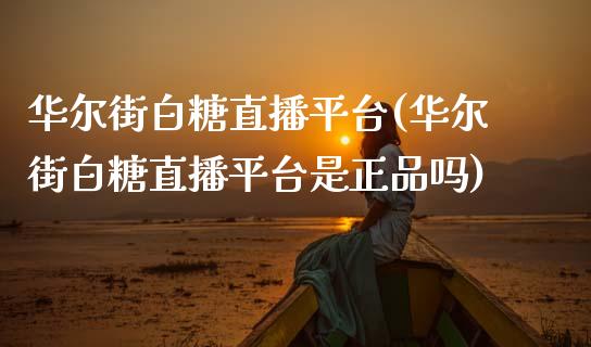 华尔街白糖直播平台(华尔街白糖直播平台是正品吗)_https://www.fshengfa.com_恒生指数直播室_第1张