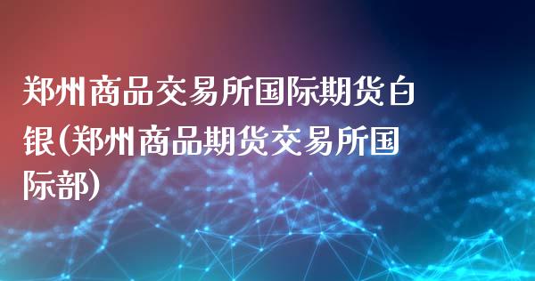 郑州商品交易所国际期货白银(郑州商品期货交易所国际部)_https://www.fshengfa.com_期货直播室_第1张