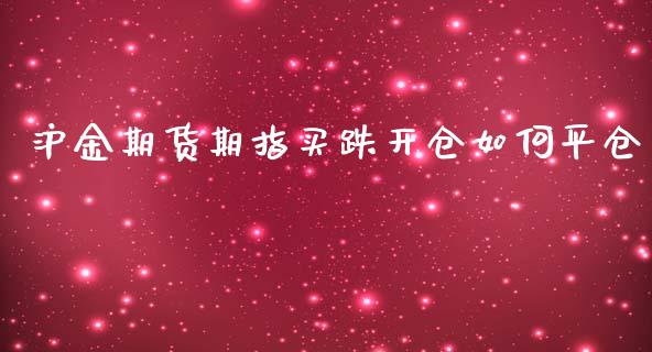 沪金期货期指买跌开仓如何平仓_https://www.fshengfa.com_非农直播间_第1张