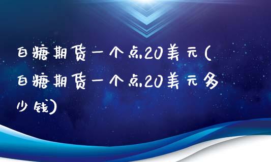 白糖期货一个点20美元(白糖期货一个点20美元多少钱)_https://www.fshengfa.com_恒生指数直播室_第1张